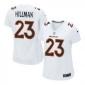 Women Nike Denver Broncos #23 Ronnie Hillman White Stitched NFL Game Event Jersey