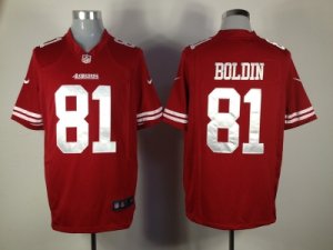 Nike NFL San Francisco 49ers #81 Anquan Boldin Red Jerseys[game]