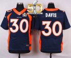 Nike Denver Broncos #30 Terrell Davis Navy Blue Alternate Super Bowl 50 Men Stitched NFL New Elite Jersey