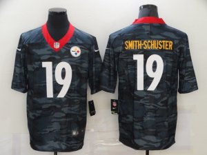Nike Steelers #19 JuJu Smith Schuster Black Camo Limited Jersey
