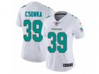 Women Nike Miami Dolphins #39 Larry Csonka Vapor Untouchable Limited White NFL Jersey