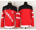 nhl jerseys team canada blank red[100 th]
