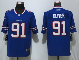 Nike Bills #91 Ed Oliver Royal 2019 NFL Draft First Round Pick Vapor