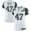 Women's Nike New York Jets #47 Kellen Davis Limited White NFL Jersey