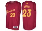 Mens Cleveland Cavaliers #23 LeBron James Burgundy 2016 Christmas Day NBA Swingman Jersey