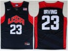 USA Basketball #23 Kyrie Irving Blue Jerseys