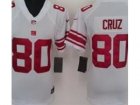 Nike Women NFL New York Giants #80 Victor Cruz White Jerseys