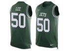 Mens Nike New York Jets #50 Darron Lee Limited Green Player Name & Number Tank Top NFL Jersey