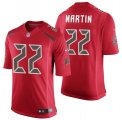 Mens Tampa Bay Buccaneers #22 Doug Martin Red Color Rush Limited Jersey