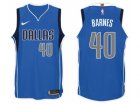Nike NBA Dallas Mavericks #40 Harrison Barnes Jersey 2017-18 New Season Blue Jersey