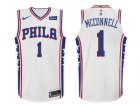 Nike NBA Philadelphia 76ers #1 T.J. McConnell Jersey 2017-18 New Season White Jersey