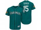 Mens Seattle Mariners #15 Kyle Seager 2017 Spring Training Flex Base Authentic Collection Stitched Baseball Jersey