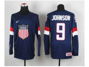 nhl jerseys USA #9 johnson blue[johnson](2014 world championship)