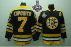 nhl jerseys boston bruins #7 esposito black[2013 stanley cup][patch A]