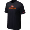 Nike San Francisco 49ers Authentic Logo T-Shirt Black