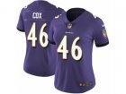 Women Nike Baltimore Ravens #46 Morgan Cox Vapor Untouchable Limited Purple Team Color NFL Jersey