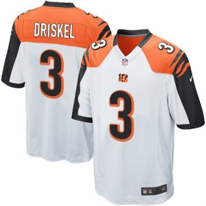 Mens Nike Cincinnati Bengals #3 Jeff Driskel Game White NFL Jersey