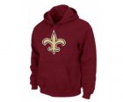 New Orleans Sains Logo Pullover Hoodie RED