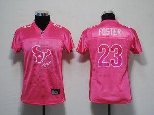 women nfl houston texans #23 arian foster pink[2011 fem fan]