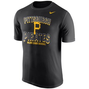 MLB Men\'s Pittsburgh Pirates Nike Cooperstown Collection Legend Issue Performance T-Shirt - Black
