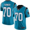 Nike Carolina Panthers #70 Trai Turner Blue Mens Stitched NFL Limited Rush Jersey
