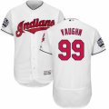 Mens Majestic Cleveland Indians #99 Ricky Vaughn White 2016 World Series Bound Flexbase Authentic Collection MLB Jersey