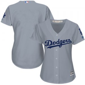 Dodgers Grey Blank Women Cool Base Jersey