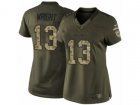 Women Nike Chicago Bears #13 Kendall Wright Limited Green Salute to Service NFL Jersey