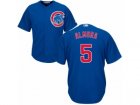 Youth Majestic Chicago Cubs #5 Albert Almora Jr Replica Royal Blue Alternate Cool Base MLB Jersey