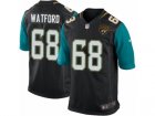 Mens Nike Jacksonville Jaguars #68 Earl Watford Game Black Alternate NFL Jersey