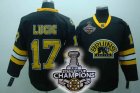 nhl boston bruins #17 llucic black 3rd[2011 stanley cup champion