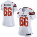 Womens Nike Cleveland Browns #66 Spencer Drango Limited White NFL Jersey