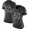 Womens Nike Chicago Bears #50 Jerrell Freeman Limited Black 2016 Salute to Service NFL Jersey