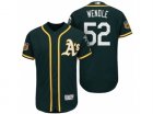 Mens Oakland Athletics #52 Joey Wendle 2017 Spring Training Flex Base Authentic Collection Stitched Baseball Jersey