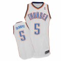 Mens Adidas Oklahoma City Thunder #5 Victor Oladipo Authentic White Home NBA Jersey