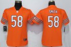 Nike Bears #58 Roquan Smith Orange Women Vapor Untouchable Limited Jersey