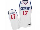 Men Adidas Philadelphia 76ers #17 JJ Redick Swingman White Home NBA Jersey