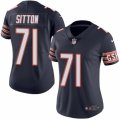 Women's Nike Chicago Bears #71 Josh Sitton Limited Navy Blue Rush NFL Jersey