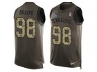Nike Tennessee Titans #98 Brian Orakpo Limited Green Salute to Service Tank Top NFL Jersey