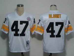 nfl pittsburgh steelers #47 blount throwback white