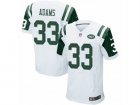 Mens Nike New York Jets #33 Jamal Adams Elite White NFL Jersey