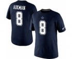 Troy Aikman Dallas Cowboys Nike Player Pride Name & Number T-Shirt â€“ Blue