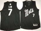 Nets #7 Jeremy Lin Black 2016 Christmas Day Swingman Jersey