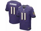 Mens Nike Baltimore Ravens #11 Breshad Perriman Elite Purple Team Color NFL Jersey