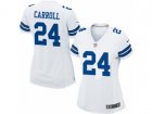 Women Nike Dallas Cowboys #24 Nolan Carroll Game White NFL Jersey