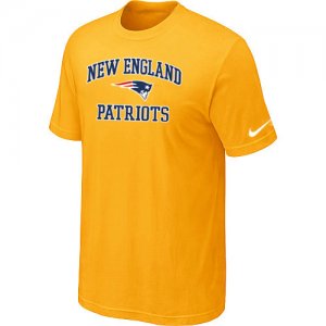 New England Patriots Heart & Soul Yellow T-Shirt