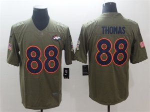 Nike Broncos #88 Demaryius Thomas Olive Salute To Service Limited Jerse
