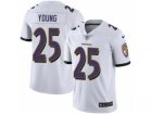 Mens Nike Baltimore Ravens #25 Tavon Young Vapor Untouchable Limited White NFL Jersey