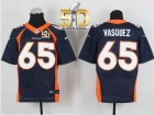 Nike Denver Broncos #65 Louis Vasquez Navy Blue Alternate Super Bowl 50 Men Stitched NFL New Elite Jersey