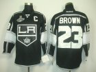 nhl jerseys los angeles kings #23 brown black-white[2012 stanley cup champions]